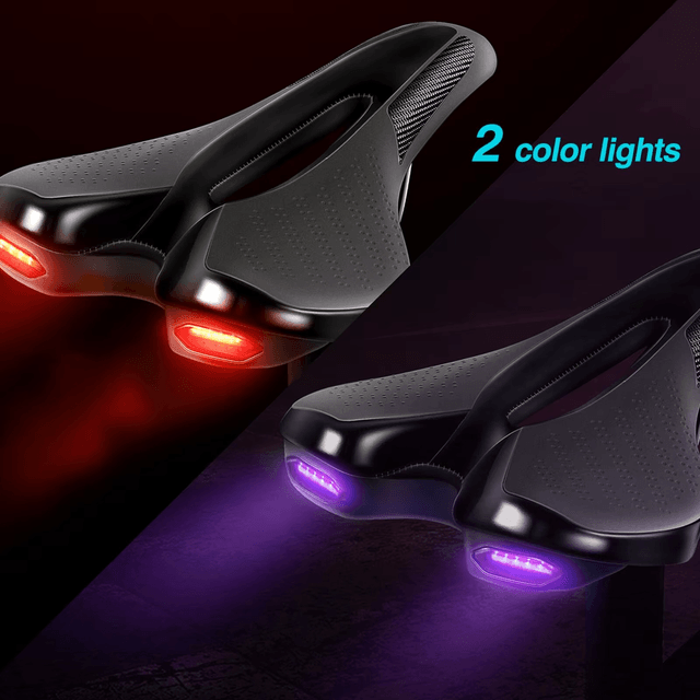 Bike Saddle With Led - Usb Rechargeble Ergonomic Pro Fit