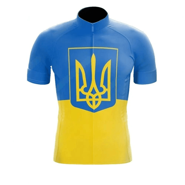 Ukraine Cycling Kit Jersey | Ukranian Bike Team Shirt | Summer Short Sleeve PRO FIT