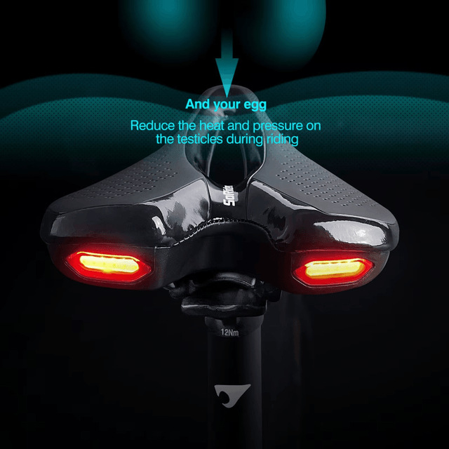 Bike Saddle With Led - Usb Rechargeble Ergonomic Pro Fit