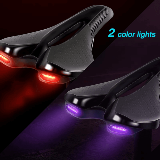 Bike Saddle With Led - Usb Rechargeble Ergonomic Pro Fit